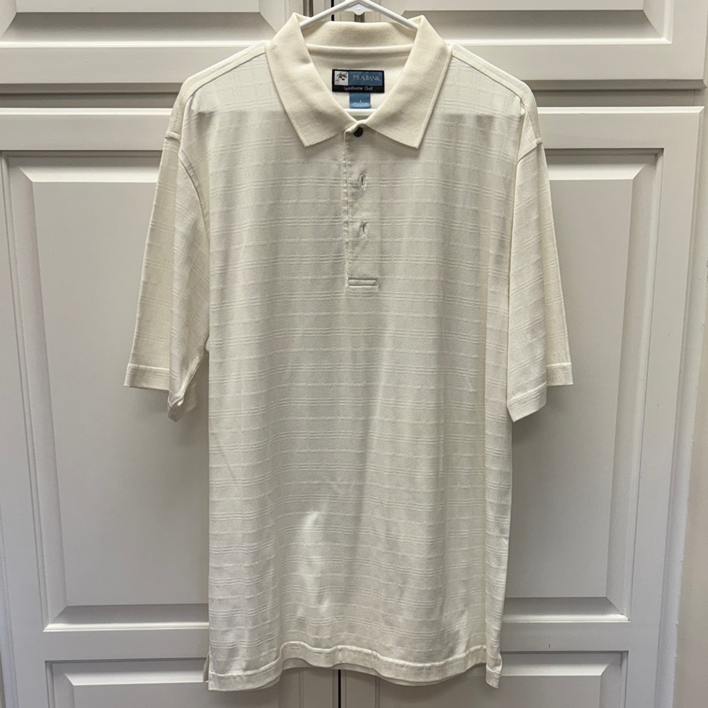 Jos. A. Bank Cream Golf Polo Shirt